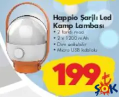 KREUZER HAPPİO ŞARJLI LED KAMP LAMBASI